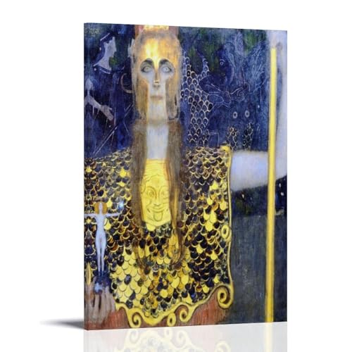 Gustav Klimt Pallas Athene Poster Pallas Athene gemalt von Gustav Klimt im Jahr 1898, Leinwanddruck, Kunstposter, Rahmen, 30 x 45 cm Gustav Klimt Pallas Athene Poster Pallas Athene gemalt von Gustav Klimt im Jahr 1898, Leinwanddruck, Kunstposter, Rahmen, 30 x 45 cm von GAJUST