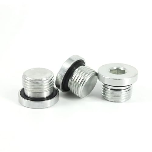 M5 M6 M8 M10 M12 M14 M16 M18 M20 M22 M24 M26 M27 M30 1/8 Zoll 1/4 Zoll 3/8 Zoll 1/2 Zoll 3/4 Zoll BSP männlich Innensechskant-Endkappe. Stecker-Rohrverschraubung (Größe: M16 x 2) von GAJUST