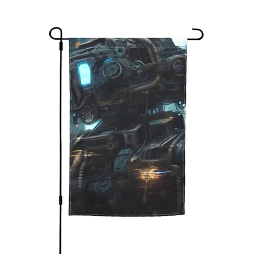 Future Robot Gartenflagge, 30,5 x 45,7 cm, helle, doppelseitige Outdoor-Dekoration bringt Spaß in Ihren Hof. Future Robot Gartenflagge, 30,5 x 45,7 cm, helle, doppelseitige Outdoor-Dekoration bringt Spaß in Ihren Hof. von GAJYFCL