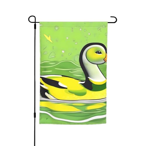 Grüne Ente Gartenflagge, 30,5 x 45,7 cm. Helle, doppelseitige Outdoor-Dekoration bringt Spaß in Ihren Hof. Grüne Ente Gartenflagge, 30,5 x 45,7 cm. Helle, doppelseitige Outdoor-Dekoration bringt Spaß in Ihren Hof. von GAJYFCL