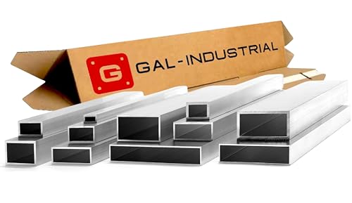 GAL-INDUSTRIAL Aluprofil Alu Vierkantrohr 30 x 20 x 3 mm Länge 70 cm | Rechteckrohr Aluminium Rohr | Vierkant Profil auf Zuschnitt von GAL - INDUSTRIAL