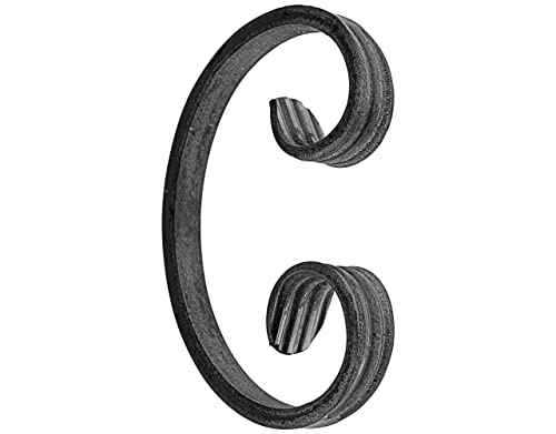 Gal Industrial Schmiedeeisen C-Bogen 115x75 mm Kadmeia | Schnörkel aus Flacheisen 12x6 mm | Zierelement für Zaun Geländer Gal Industrial Schmiedeeisen C-Bogen 115x75 mm Kadmeia | Schnörkel aus Flacheisen 12x6 mm | Zierelement für Zaun Geländer von GAL - INDUSTRIAL