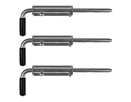 Gal Industrial Torriegel verzinkt 220 mm, Türriegel Bolzenriegel für Garagentore Pforten Gartenlaube, 3 Stück von GAL - INDUSTRIAL