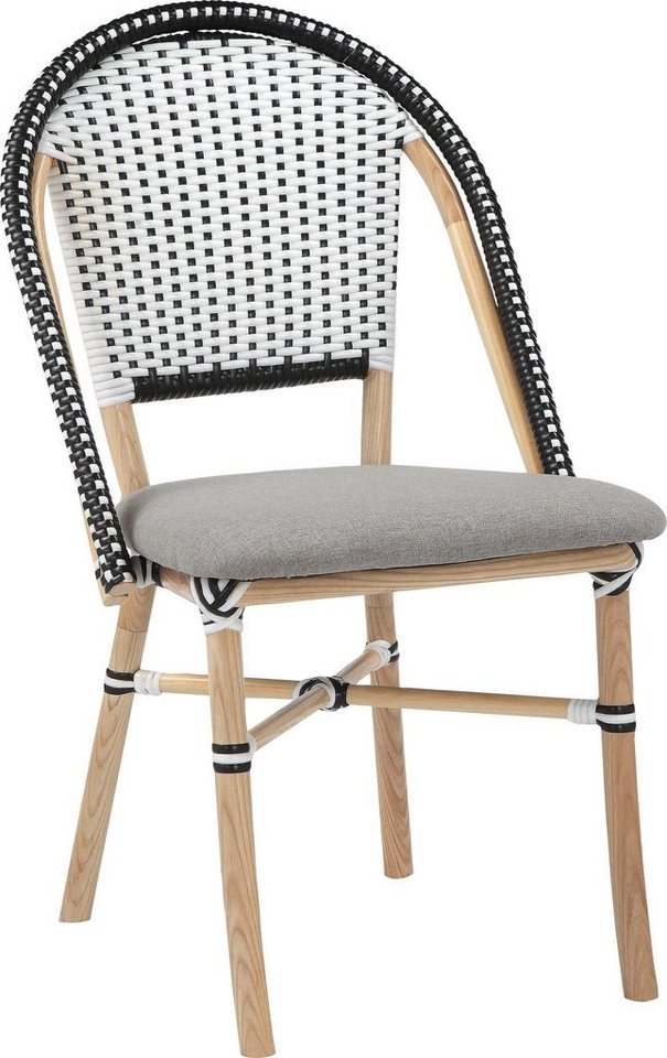 Home affaire Esszimmerstuhl Rue de Belliard, TOPSELLER!, OTTOs Choice (1 St), Webstoff Bezug, massives Eschenholz Beingestell, Sitzhöhe 46,5 cm von Home affaire
