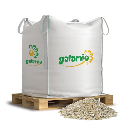 GALAMIO Fallschutzkies Fallschutz Buntkies Zierkies Edelkies Gartenkies Quarzkies Dekosteine Ziersteine Kieselsteine Flusskiesel Steine Kies Bunt 2-4mm 500kg BigBag / 1 Palette Paligo von GALAMIO