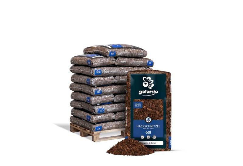 GALAMIO Holzhäcksel Braun, (Palette, 26-St) von GALAMIO