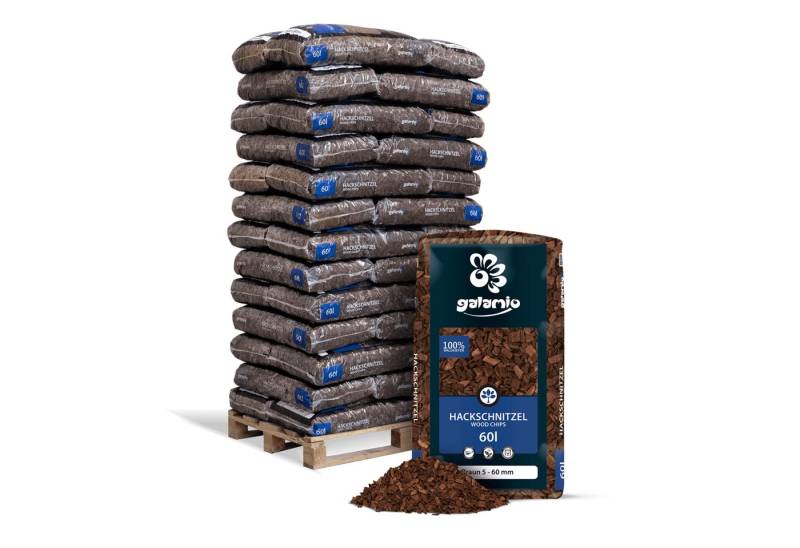 GALAMIO Holzhäcksel Braun, (Palette, 39-St) von GALAMIO