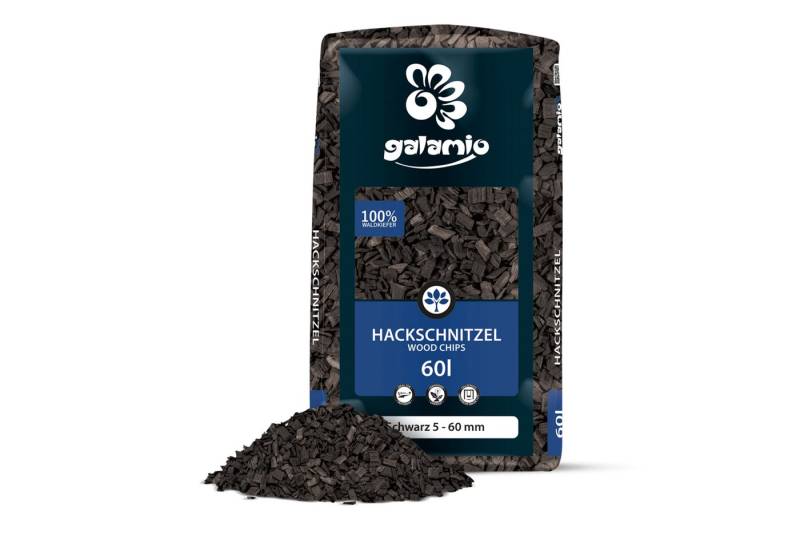 GALAMIO Holzhäcksel Schwarz, (Palette, 1-St) von GALAMIO