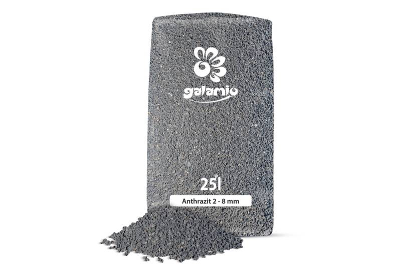 GALAMIO Lavasteine Anthrazit 2 - 8 mm, (Palette, 12 St) von GALAMIO