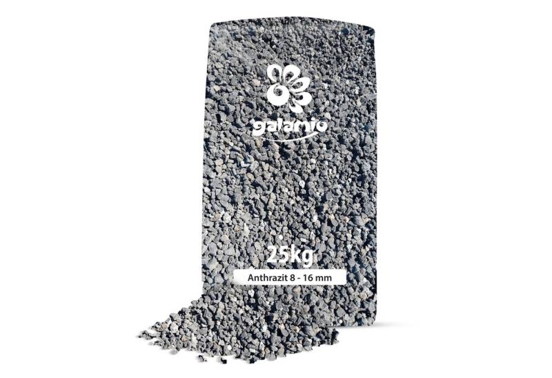 GALAMIO Lavasteine Anthrazit 8 - 16 mm, (Palette, 12 St) von GALAMIO
