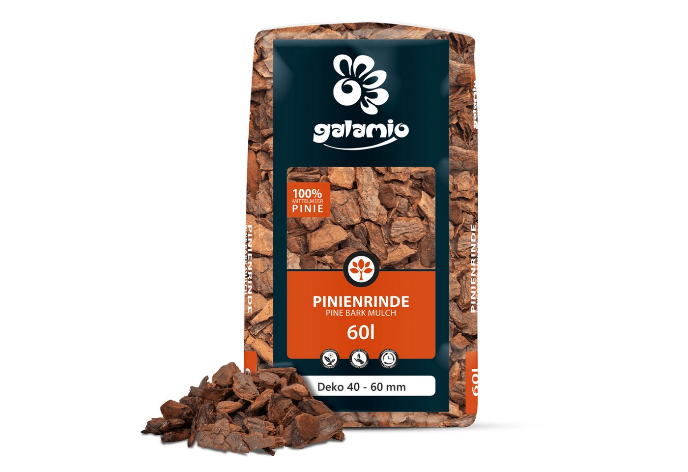 GALAMIO Pinienrinde Pinie Deko, (Palette, 1-St) von GALAMIO