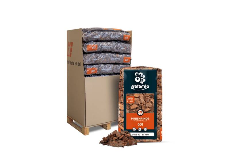 GALAMIO Pinienrinde Pinie Deko, (Palette, 13-St) von GALAMIO