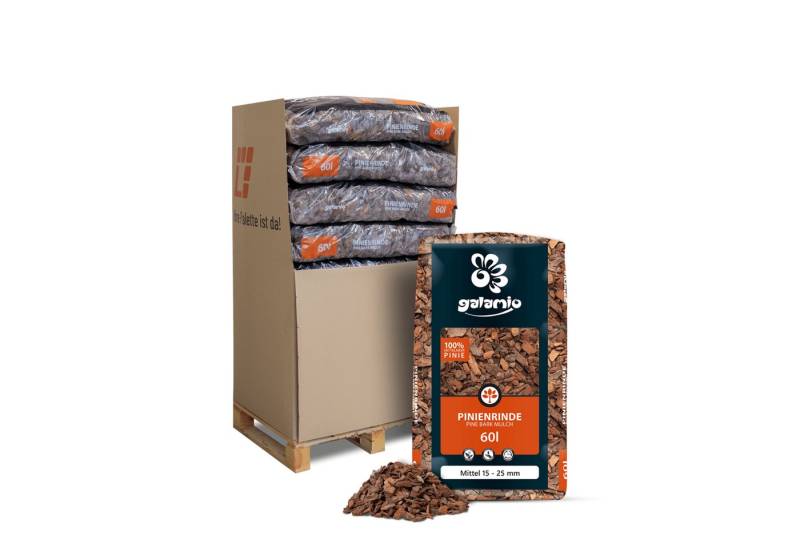 GALAMIO Pinienrinde Pinie Mittel, (Palette, 13-St) von GALAMIO