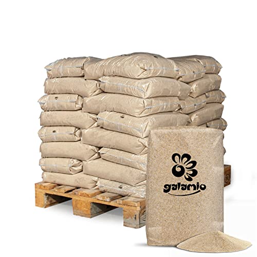 GALAMIO Quarzsand Sand Spielsand Sandkastensand Filtersand Poolsand Rasensand Vogelsand Aquariensand Terrariensand Teichsand Streusand 1,0-2,0mm 25kg x 40 Sack 1.000kg / 1 Palette Wolff & Müller von GALAMIO