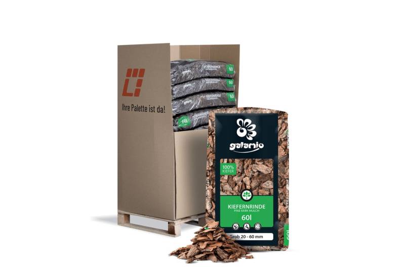 GALAMIO Rindenmulch Kiefer Grob, (Palette, 13-St) von GALAMIO