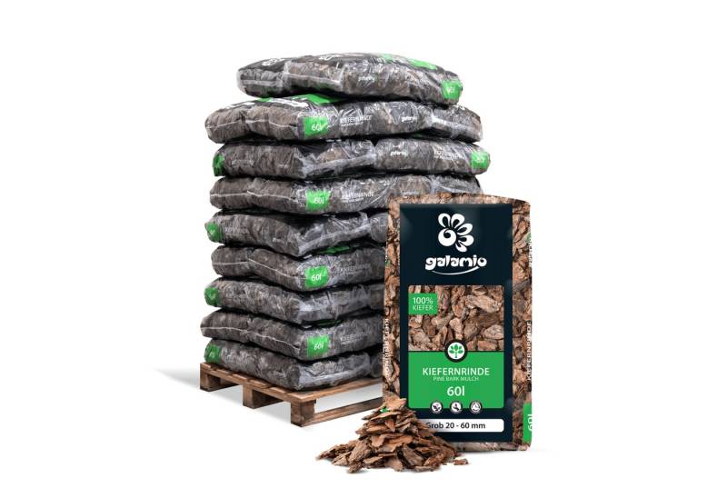 GALAMIO Rindenmulch Kiefer Grob, (Palette, 26-St) von GALAMIO