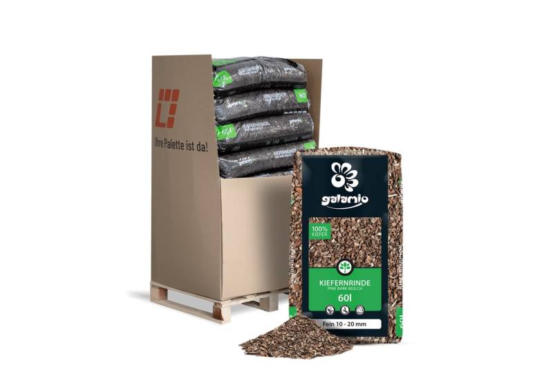 GALAMIO Rindenmulch Kiefer Fein, (Palette, 13-St) von GALAMIO