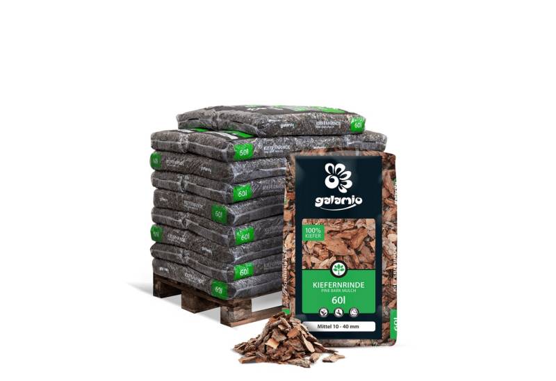 GALAMIO Rindenmulch Kiefer Mittel, (Palette, 26-St) von GALAMIO