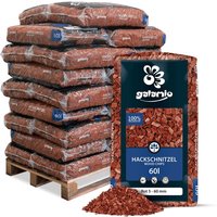 Galamio - Holzhackschnitzel Rot 60l x 26 Sack 1560l Galamio - Holzhackschnitzel Rot 60l x 26 Sack 1560l von GALAMIO