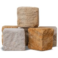 Sandsteinpflaster 6/8 gesägt gebrochen 1000kg - Galamio von GALAMIO