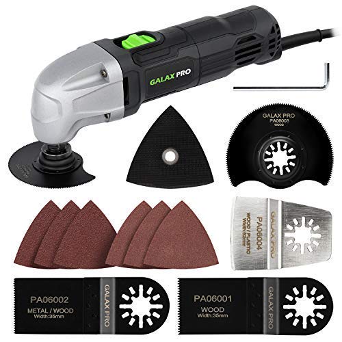 GALAX PRO 180W oszillierendes Multifunktionswerkzeug, 22000 OPM, 12-teiliges Zubehör mit Schnellkupplung, Mehrfachklinge zum Schleifen, Schleifen von GALAX PRO
