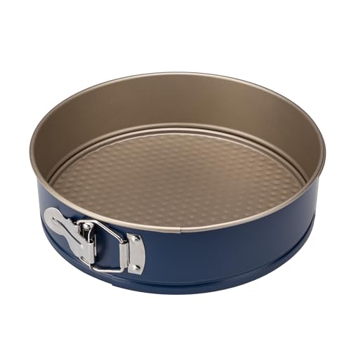 GALICJA FELICIA Kuchenform Kuchenbackform Rund – Tortenboden Runde Backform – 24cm Springform Antihaft Backform 24 Cm Rund – Rundes Backblech – Cake Pan 24x24x6,6cm Marineblau von GALICJA