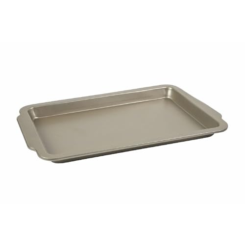 GALILEO 5902797 Cuisine Chef Antihaft-Backblech aus Karbonstahl, Silber, 43 cm x 29 cm x 3 cm von Galileo