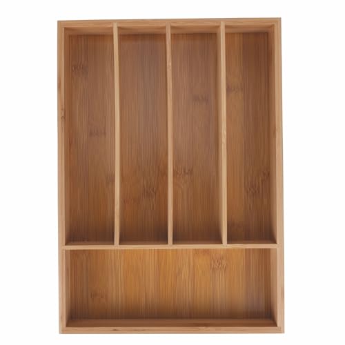 GALILEO Bambus Besteckkasten, 5 Fächer, Naturholz, 35,5 x 25,5 x 5 cm, SìChef GALILEO Bambus Besteckkasten, 5 Fächer, Naturholz, 35,5 x 25,5 x 5 cm, SìChef von GALILEO