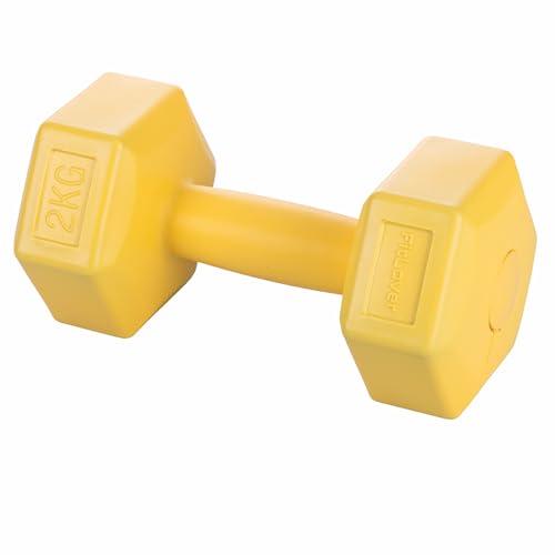 GALILEO Fitness Hantel 2 kg, gelb, FitLover von GALILEO