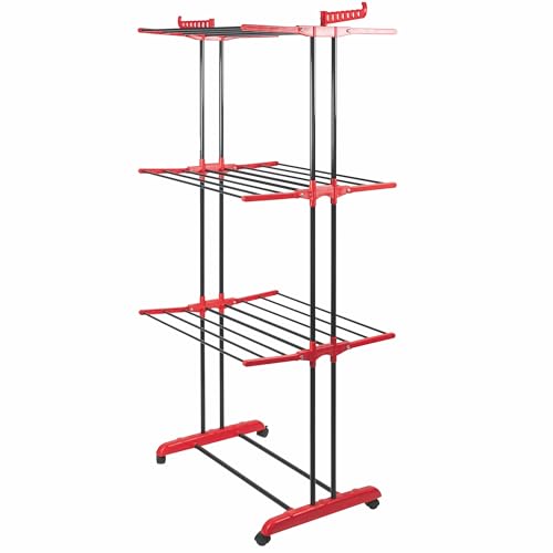 GALILEO Wäscheständer aus Metall, verschließbare Flügel und Räder, Höhe 184 cm, Towerdry GALILEO Wäscheständer aus Metall, verschließbare Flügel und Räder, Höhe 184 cm, Towerdry von GALILEO