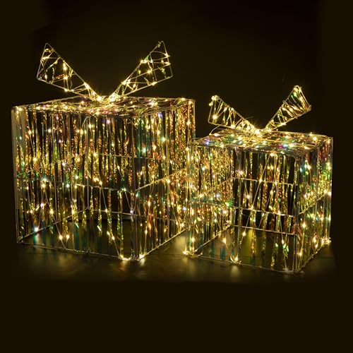 Santa's House by Kooper Leuchtboxen, 120 + 100 Mikroled, für den Außenbereich, warmweiß, im Set von GALILEO