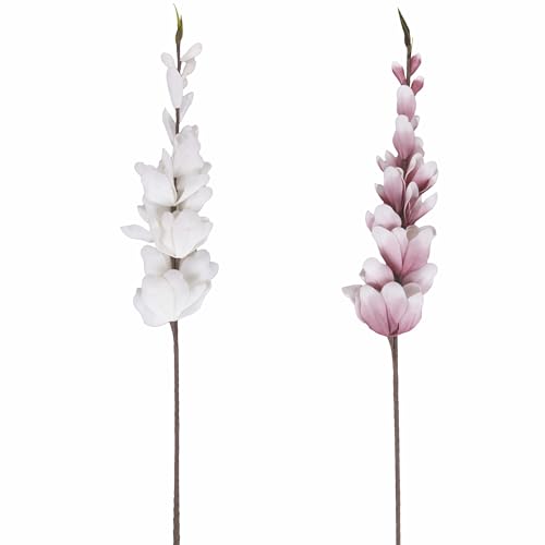 Set mit 12 künstlichen Blumen aus Kunststoff (PE) h. 117 cm, Sibilla von GALILEO