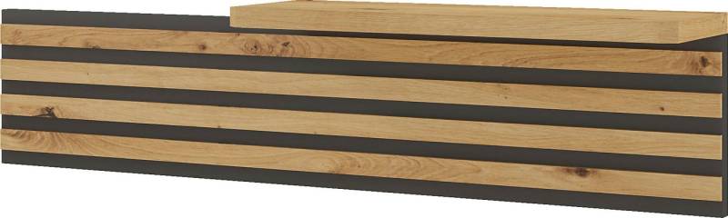 Musterring Aufsatzpaneel Isabelle, für Nachtschrank der Serie Isabelle, Lamellen in Bianco-Eiche von Musterring