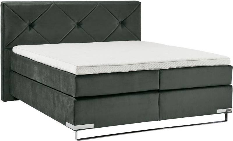 Musterring Boxspringbett Dubai, Kufe in Chrom, 3 Härtegrade, Kopfteil mit Knopfheftung Musterring Boxspringbett Dubai, Kufe in Chrom, 3 Härtegrade, Kopfteil mit Knopfheftung von Musterring