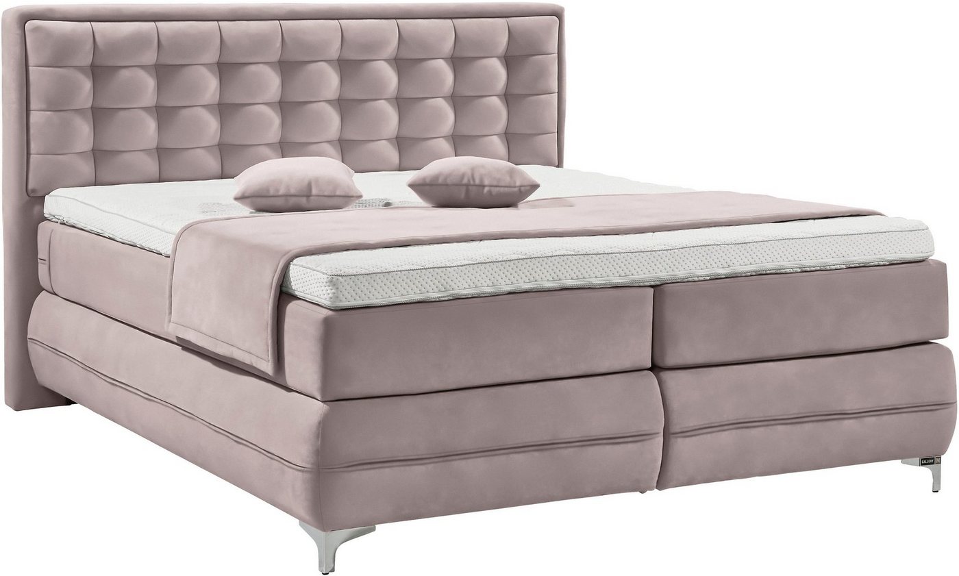 Musterring Boxspringbett Dubai, Winkelfuß in Chrom, 3 Härtegrade, Kopfteil in Kassettensteppung Musterring Boxspringbett Dubai, Winkelfuß in Chrom, 3 Härtegrade, Kopfteil in Kassettensteppung von Musterring