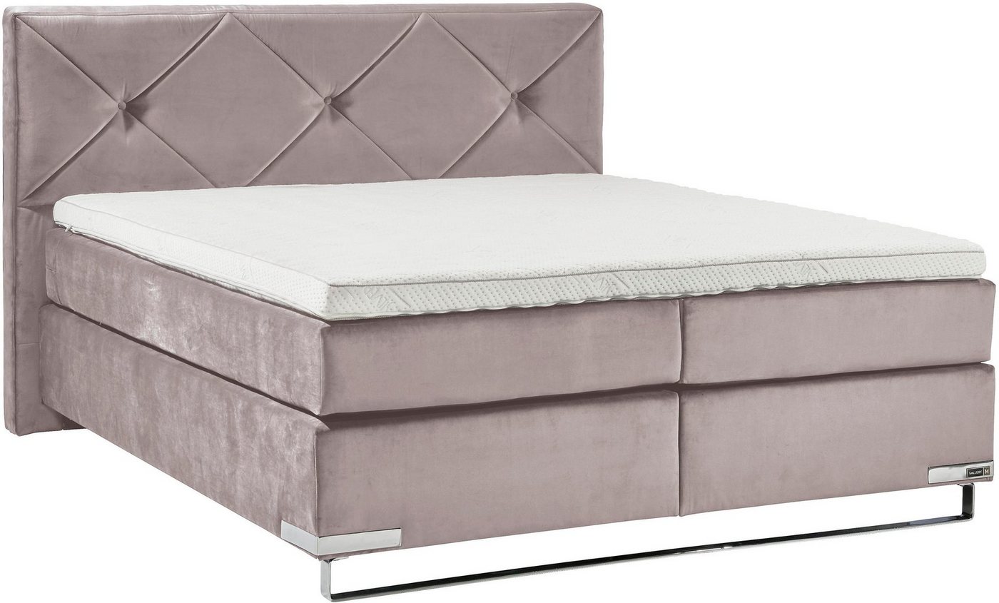 Musterring Boxspringbett Dubai, Kufe in Chrom, 3 Härtegrade, Kopfteil mit Knopfheftung Musterring Boxspringbett Dubai, Kufe in Chrom, 3 Härtegrade, Kopfteil mit Knopfheftung von Musterring