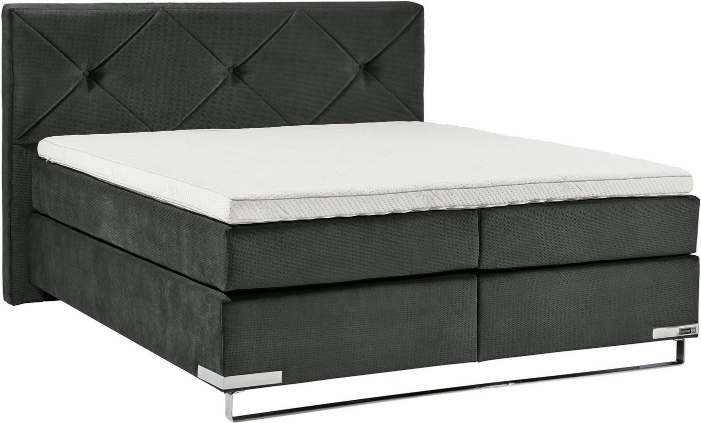 Musterring Boxspringbett Dubai, Kufe in Chrom, 3 Härtegrade, Kopfteil mit Knopfheftung Musterring Boxspringbett Dubai, Kufe in Chrom, 3 Härtegrade, Kopfteil mit Knopfheftung von Musterring