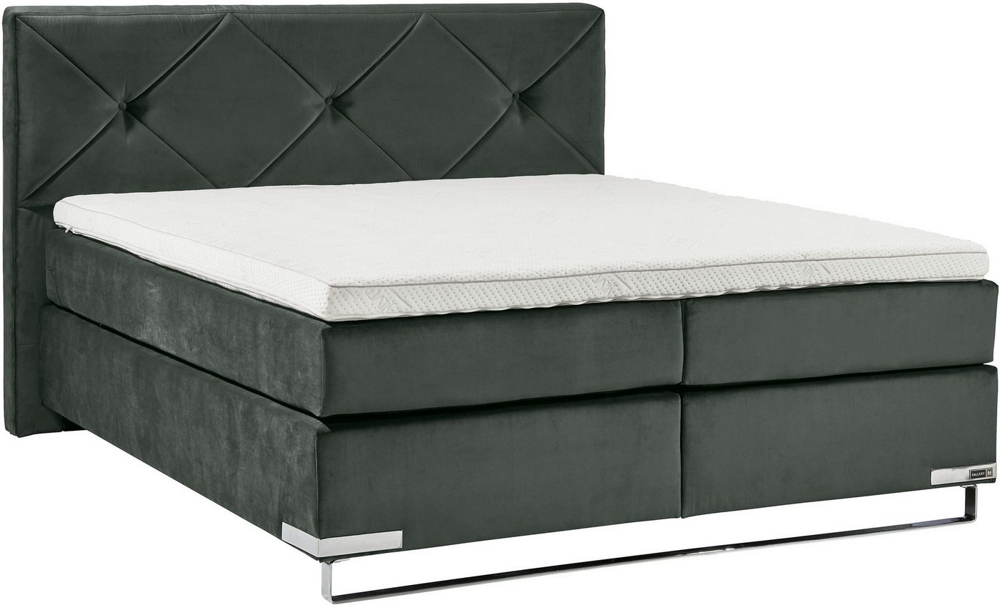 Musterring Boxspringbett Dubai, Kufe in Chrom, 3 Härtegrade, Kopfteil mit Knopfheftung Musterring Boxspringbett Dubai, Kufe in Chrom, 3 Härtegrade, Kopfteil mit Knopfheftung von Musterring