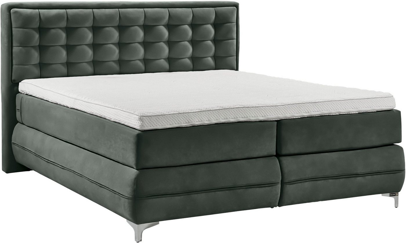Musterring Boxspringbett Dubai, Winkelfuß in Chrom, 3 Härtegrade, Kopfteil in Kassettensteppung Musterring Boxspringbett Dubai, Winkelfuß in Chrom, 3 Härtegrade, Kopfteil in Kassettensteppung von Musterring