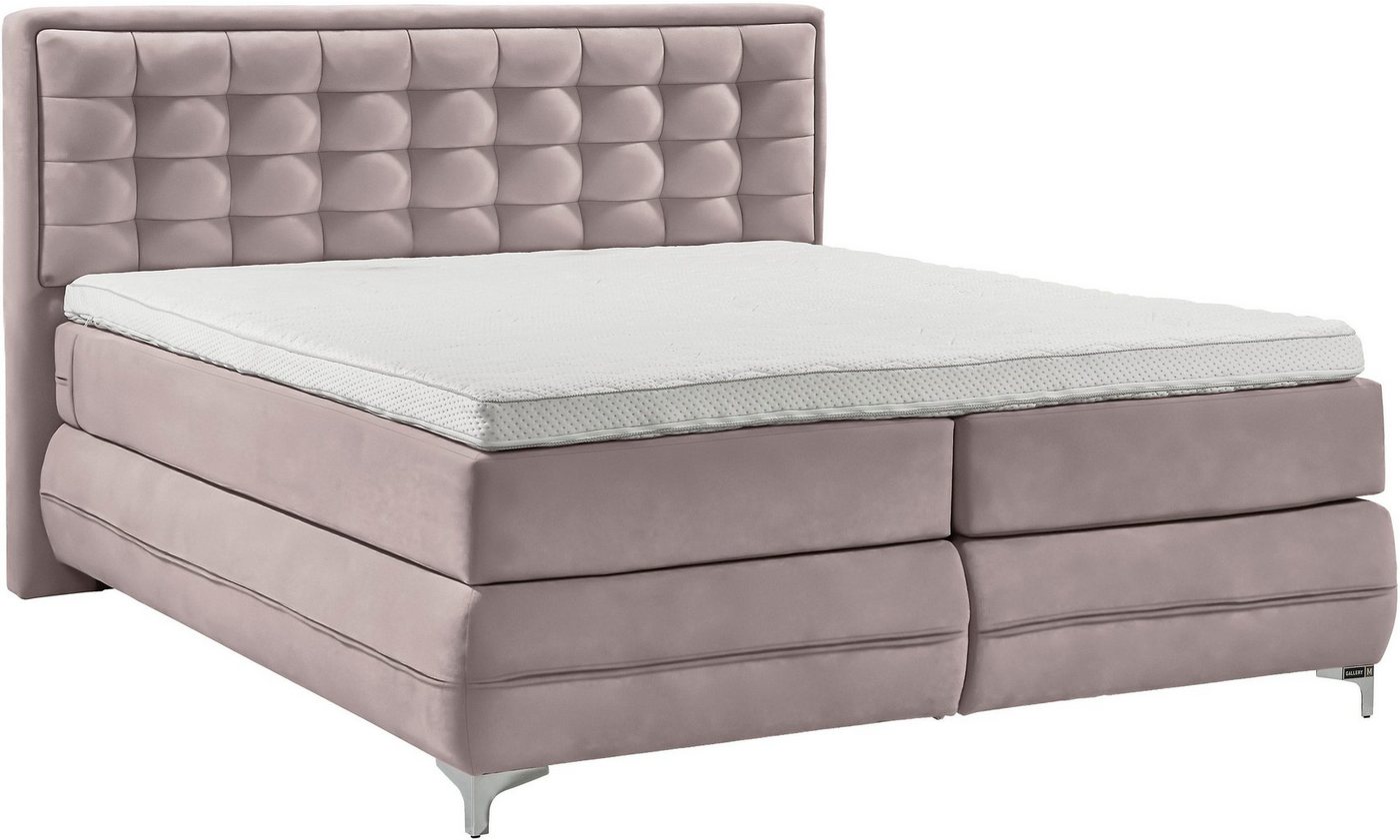 Musterring Boxspringbett Dubai, Winkelfuß in Chrom, 3 Härtegrade, Kopfteil in Kassettensteppung Musterring Boxspringbett Dubai, Winkelfuß in Chrom, 3 Härtegrade, Kopfteil in Kassettensteppung von Musterring