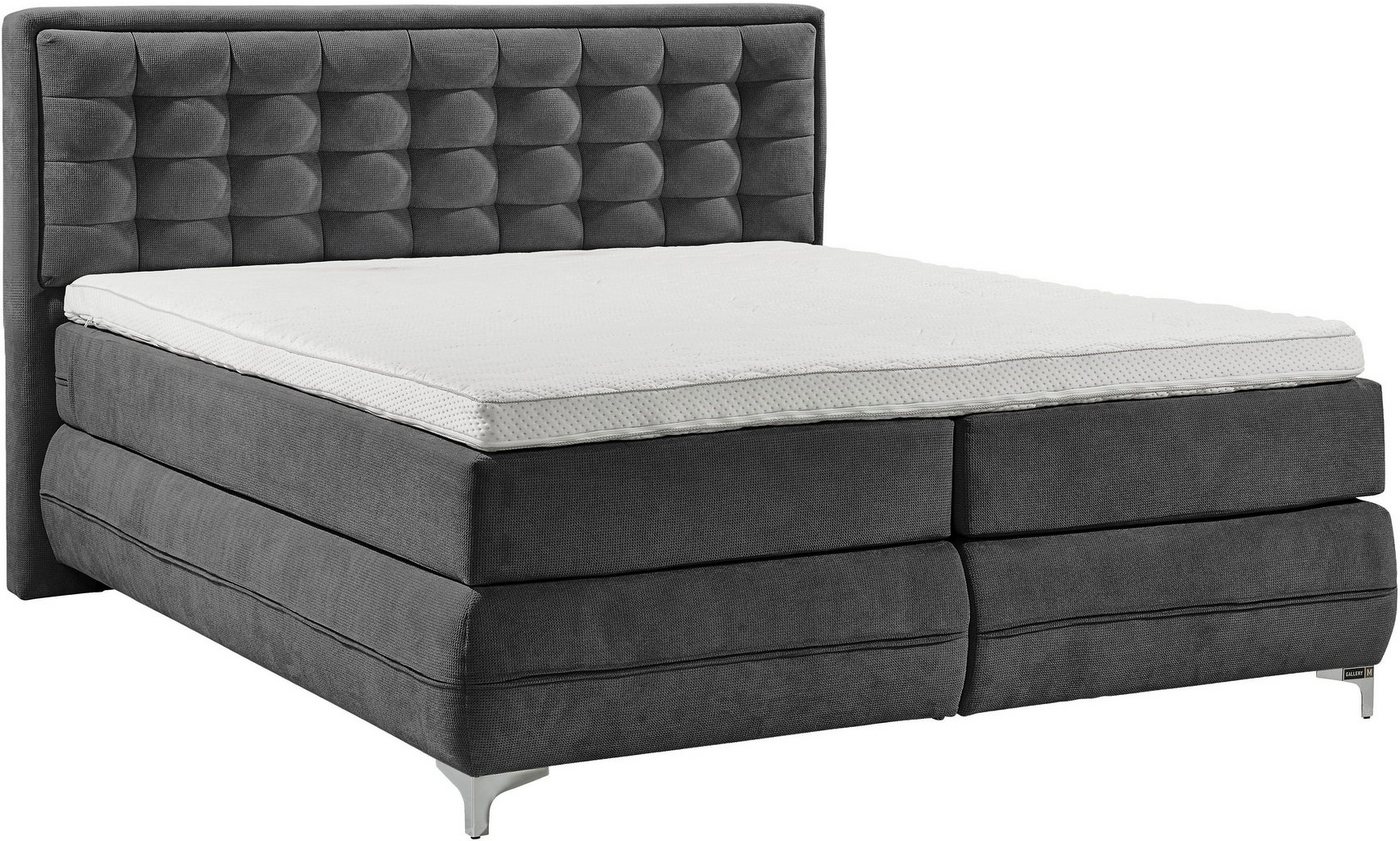 Musterring Boxspringbett Dubai, Winkelfuß in Chrom, 3 Härtegrade, Kopfteil in Kassettensteppung Musterring Boxspringbett Dubai, Winkelfuß in Chrom, 3 Härtegrade, Kopfteil in Kassettensteppung von Musterring