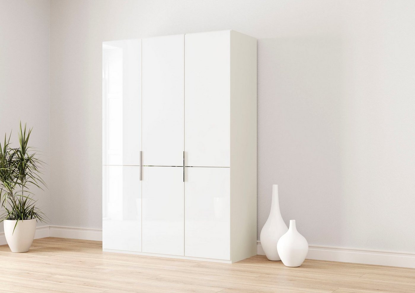 Musterring Drehtürenschrank Imola W Einlegeböden und Kleiderstangen,mit Glastüren und Aufleistung in Chrom Musterring Drehtürenschrank Imola W Einlegeböden und Kleiderstangen,mit Glastüren und Aufleistung in Chrom von Musterring