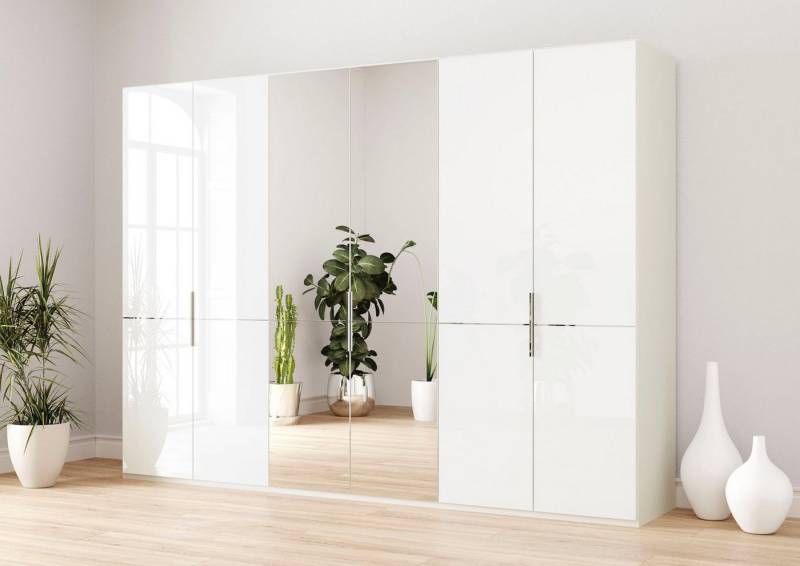 Musterring Drehtürenschrank Imola W inkl. Einlegeböden und Kleiderstangen, mit Glas- und Spiegeltüren von Musterring