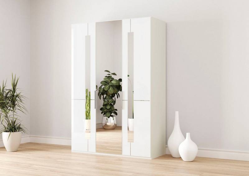 Musterring Drehtürenschrank Imola W inkl. Einlegeböden und Kleiderstangen, mit Glas- und Spiegeltüren von Musterring