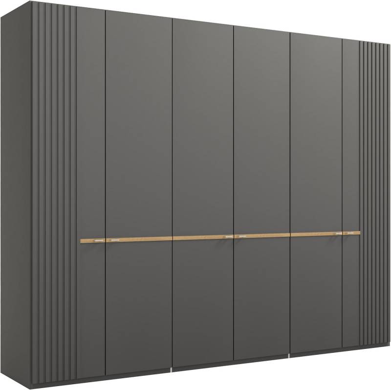 Musterring Drehtürenschrank Isabelle Lamellen in Korpusfarbe, Griffe in silber, versch. Größen und Farben von Musterring