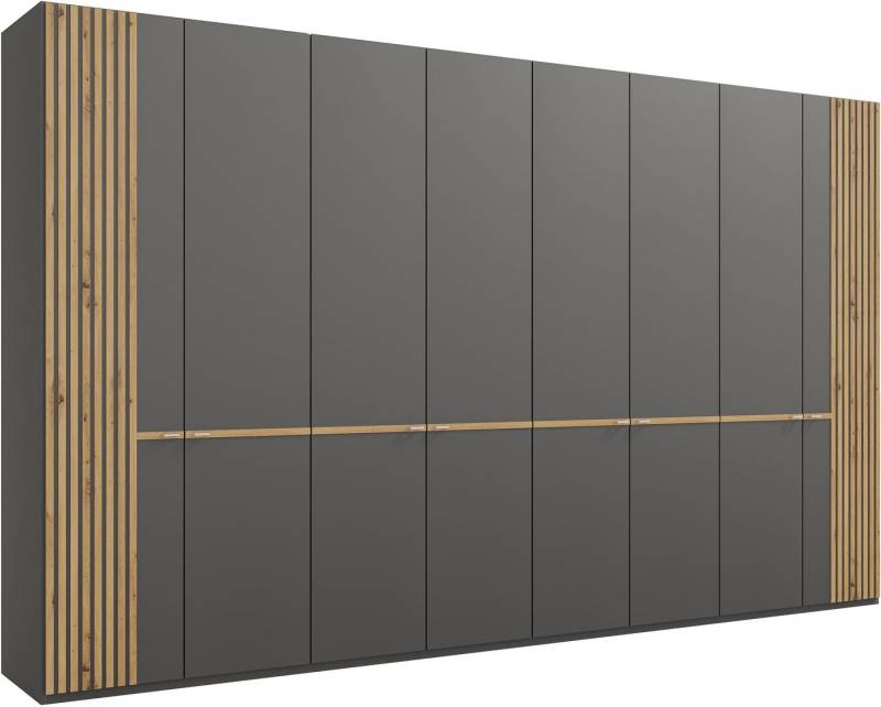 Musterring Drehtürenschrank Isabelle Lamellen in Eiche, Griffe in silber, verschiedene Größen und Farben von Musterring