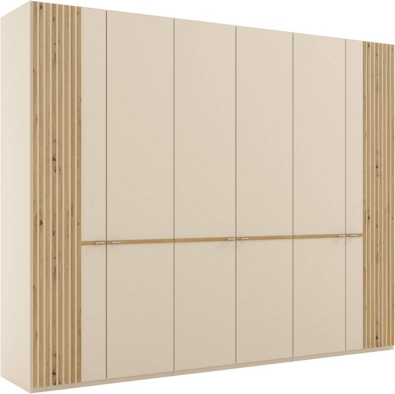 Musterring Drehtürenschrank Isabelle Lamellen in Eiche, Griffe in silber, verschiedene Größen und Farben von Musterring