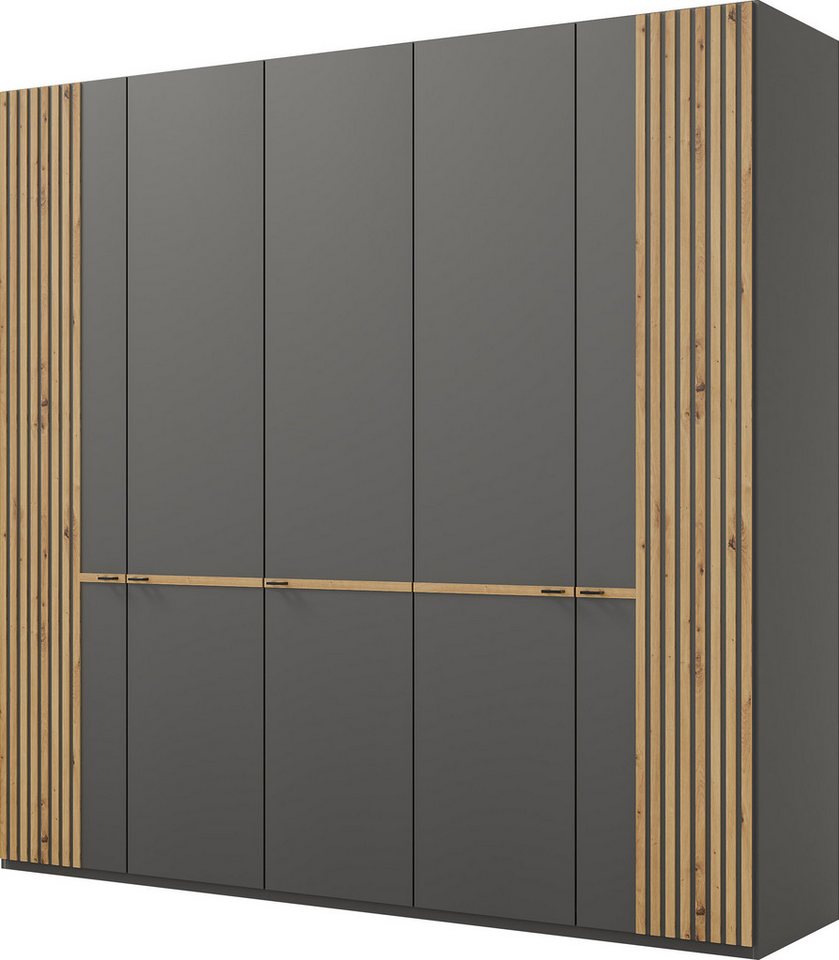 Musterring Drehtürenschrank Isabelle Lamellen in Eiche, Griffe in schwarz, verschiedene Größen und Farben Musterring Drehtürenschrank Isabelle Lamellen in Eiche, Griffe in schwarz, verschiedene Größen und Farben von Musterring