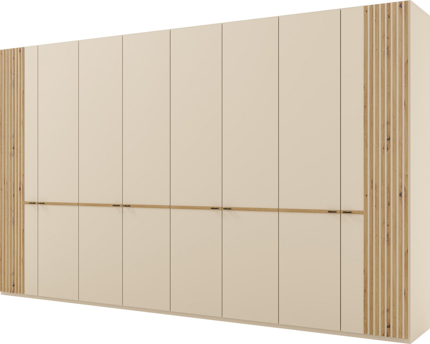 Musterring Drehtürenschrank Isabelle Lamellen in Eiche, Griffe in schwarz, verschiedene Größen und Farben Musterring Drehtürenschrank Isabelle Lamellen in Eiche, Griffe in schwarz, verschiedene Größen und Farben von Musterring