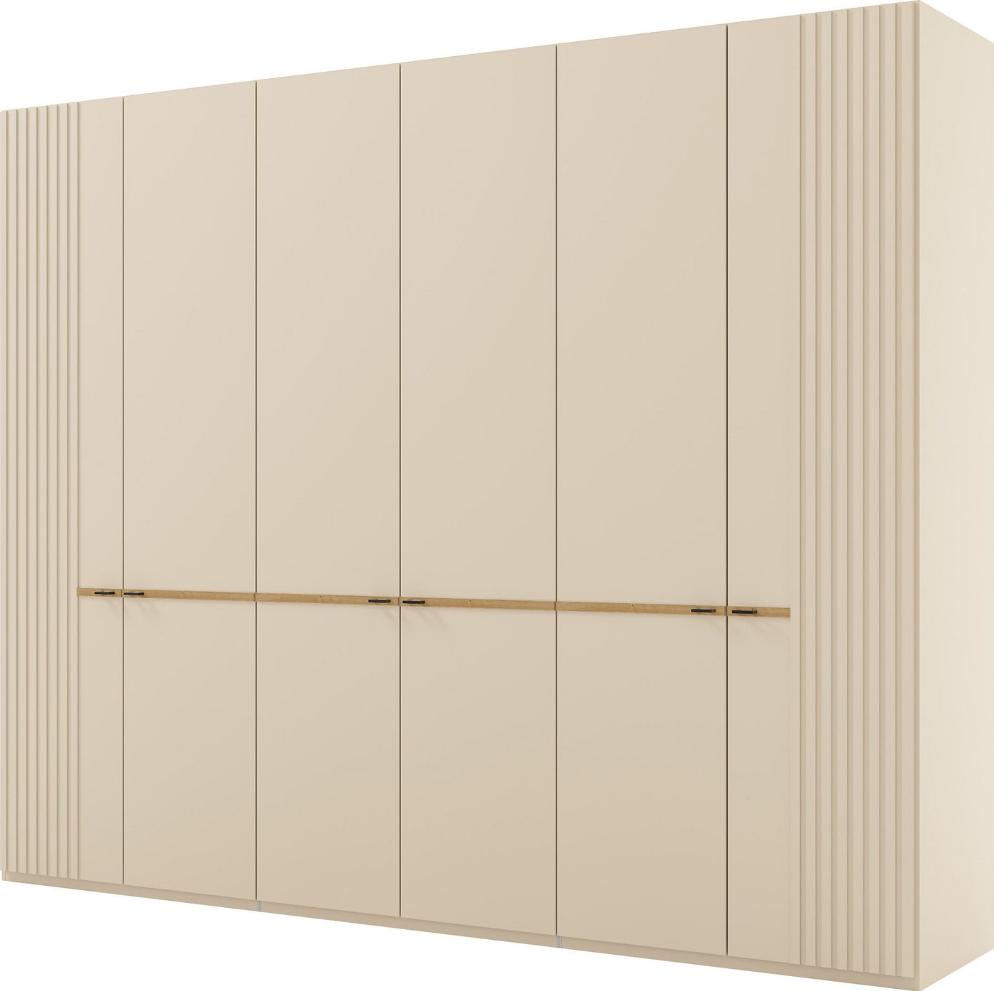 Musterring Drehtürenschrank Isabelle Lamellen in Korpusfarbe, Griffe in schwarz, versch. Größen und Farben Musterring Drehtürenschrank Isabelle Lamellen in Korpusfarbe, Griffe in schwarz, versch. Größen und Farben von Musterring